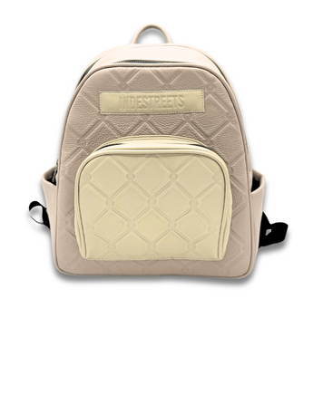 Gate Keeper Mini Backpack (Taupe & Off White)