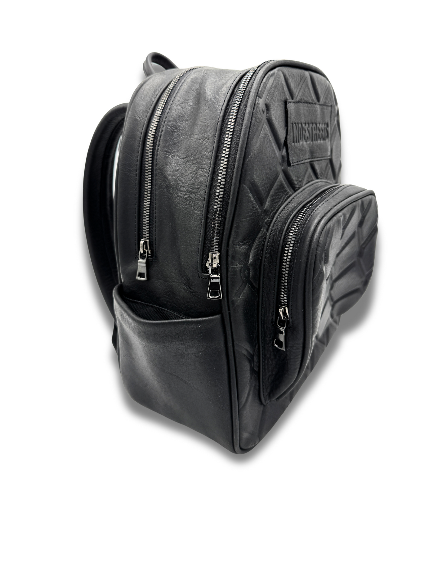 Gate Keeper Mini Backpack (Black Italian pebble Leather)