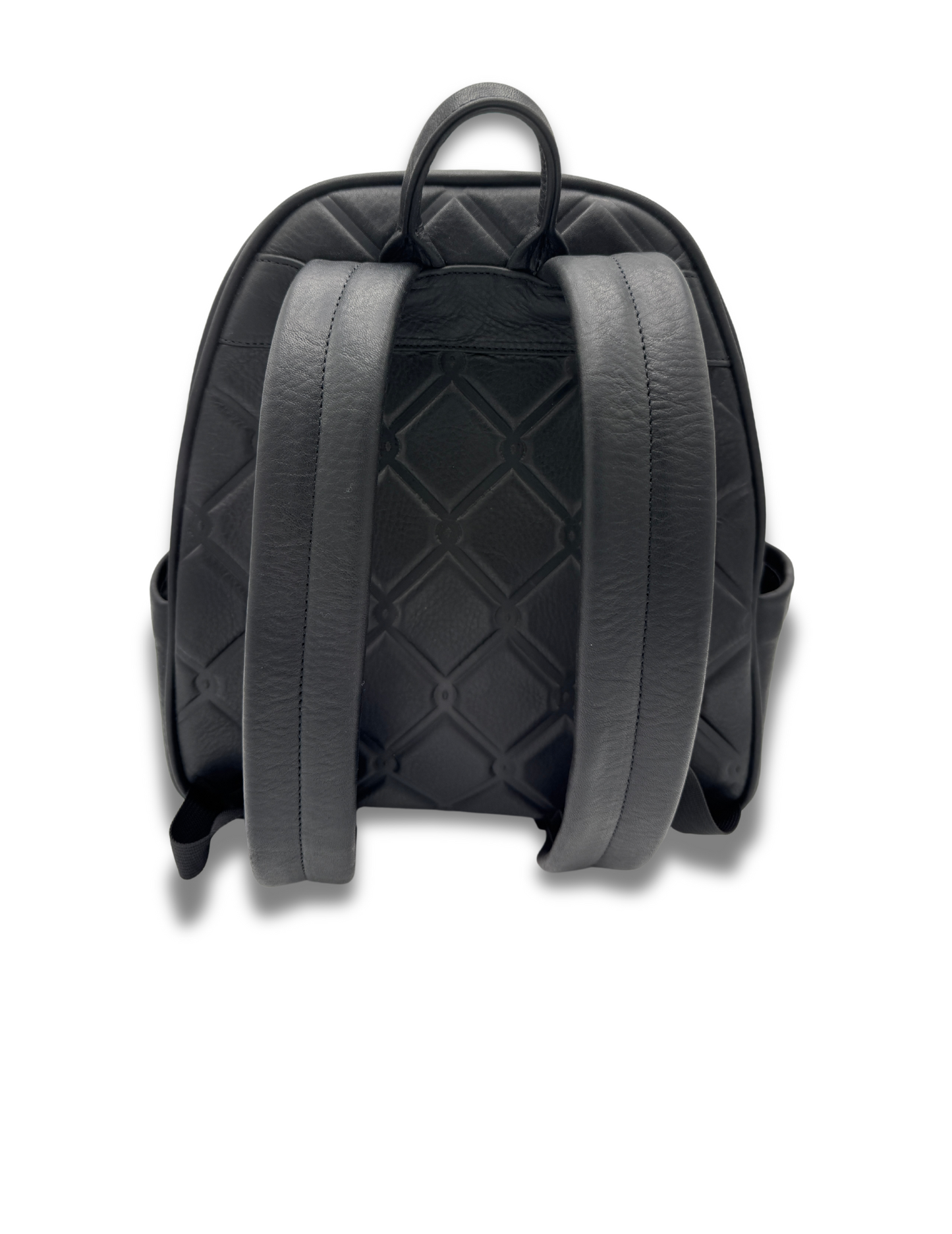 Gate Keeper Mini Backpack (Black Italian pebble Leather)