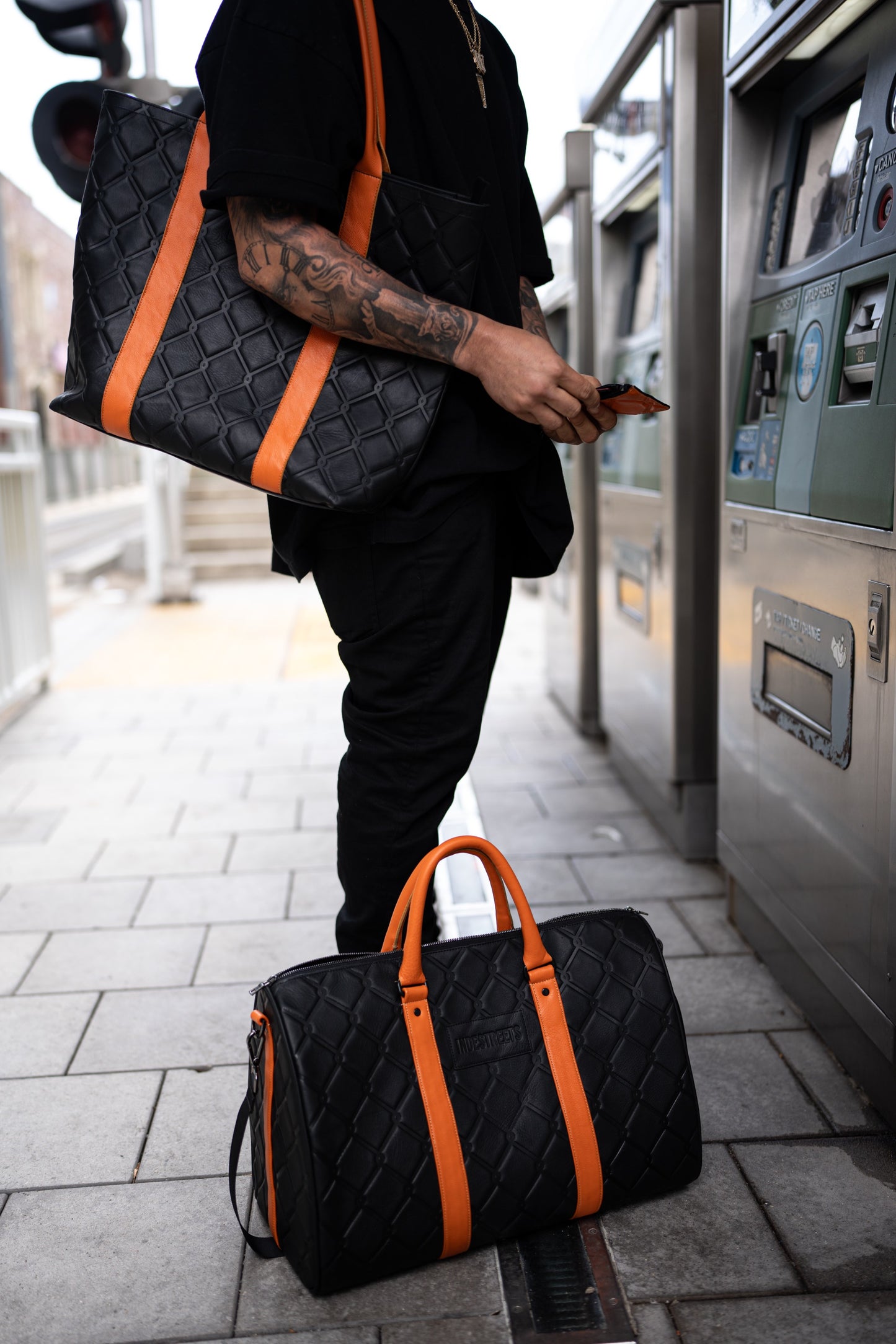 Indestreets Leather Duffle Bag