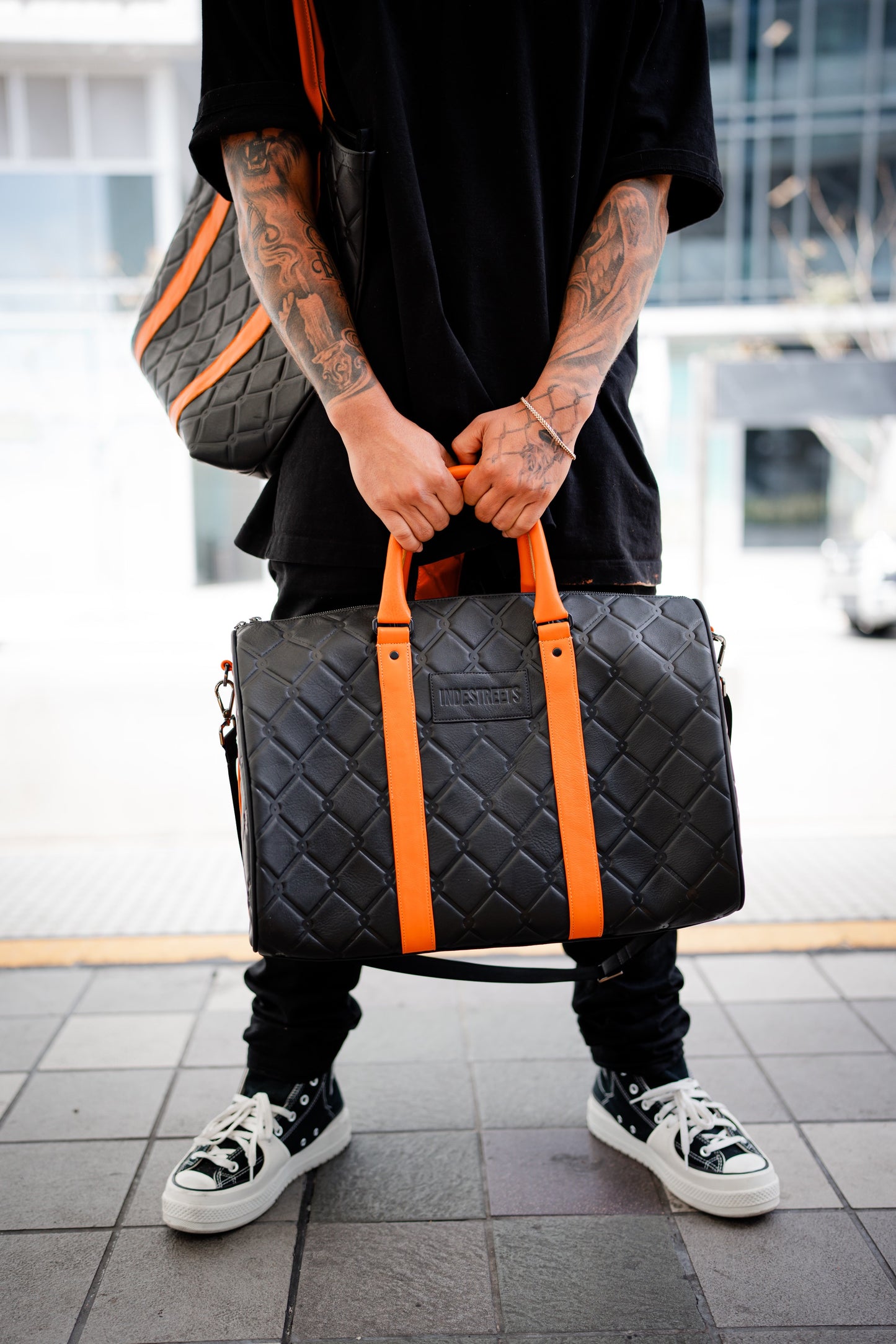 Indestreets Leather Duffle Bag